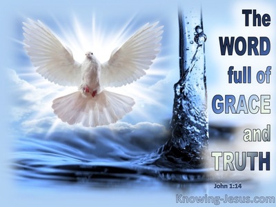 John 1:14 Full Of Grace And Truth (blue)